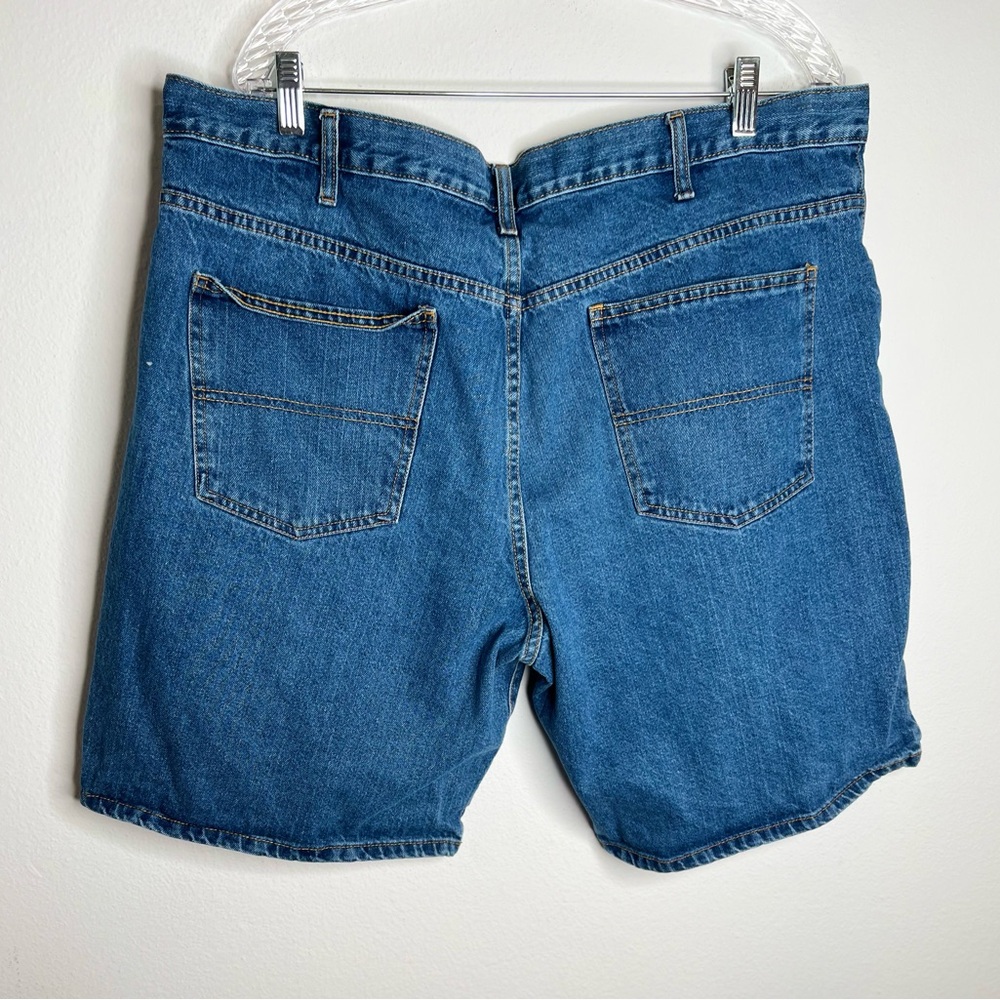 Faded Glory Men Shorts Relaxed Fit Denim Blue Jean Medium Wash Size 42